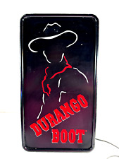 vtg 1970s 80s Durango Boot Lighted Advertising STore Display cowboy RARE picture