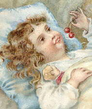 1880's AYER'S CHERRY PECTORAL TRADE CARD, PRETTY LITTLE GIRL,  TC895 picture