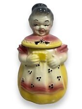 Vintage 1950’s American Bisque Pottery USA Ceramic Gray Hair Granny Cookie Jar picture