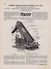 1928 George Haiss Elevating Conveying Man Overalls Running Equipment Print Ad 25 picture