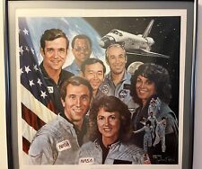RARE NASA SPACE SHUTTLE CHALLENGER CREW POSTER, John Solie 86 — Poster Only picture