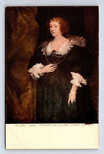 Artist Anthony van Dyck - Portrait of a Lady, Milano Brera Postcard picture