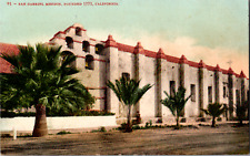 Vintage 1907 San Gabriel Arcángel Roman Catholic Mission California CA Postcard  picture