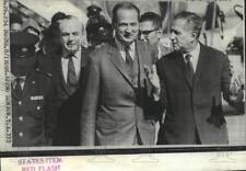 1971 Press Photo Peace negotiator Gunnar Jarring and Gideon Rafael in Tel Aviv picture