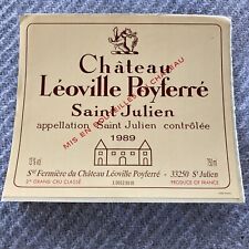 1989 Chateau Leoville Poyferre  St. Julien - Crisp Unused Bordeaux wine label picture