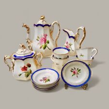 Antique Old Paris Porcelain Handpainted Coffee Set picture
