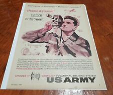 Vtg US Army Choose It Yourself Magazine Print Ad picture