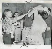 1952 Press Photo Fight breaks out at Chicago's Democrat National Convention. picture