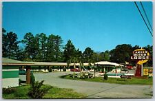 Postcard Georgia Kingsland Camden Motor Lodge Pool US 17 W J Brannen picture