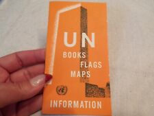 Vtg UN Books Flags Maps Information picture