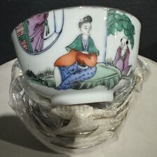 Vintage Chinese Hand Painted Set Of 6 sake set picture