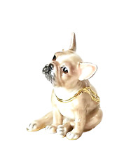 Tanner the Frenchie Trinket / Jewelry Box Pewter Bejeweled Kingspoint   picture