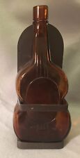 Vintage Bardstown Amber Violin Whiskey Bottle BVC1 Owens-Illinois w/Brass Mount picture