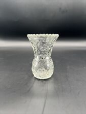 VTG Uranium Glass Toothpick Holder Diamond Design - Made In Hong Kong picture