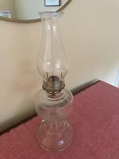 Antique Pat. 1925 Glass Oil Lamp 17.5 in picture