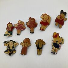 Lot Of 9 Vintage Cabbage Patch Kids Dolls Enamel Pins 1