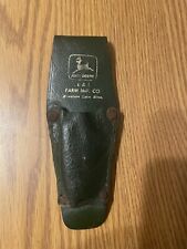 Rare Vintage John Deere Green Leather Tool Pouch Mountain Lake Minnesota picture