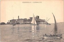 Lithograph Marseille France Chateau d'If Shoreline View 1926 picture