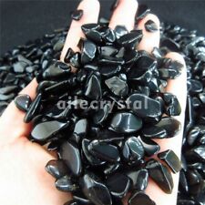 100G Natural Tumbled Obsidian Crystal Bulk Black Polished Stones Volcanic Glass picture