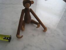 Mid Century Modern Teak Articulating Monkey Toy - Zoo-Line picture