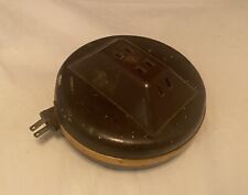 VINTAGE CORDOMATIC Model 510 Brown Self Retracting Extension Cord 3 Outlet WORKS picture