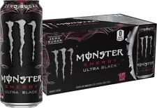 Monster Energy Ultra Black Sugar Free Energy Drink 16 Ounce Pack of 15 picture