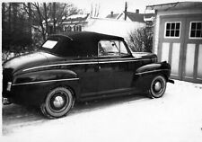 1941 Ford Convertible Parked in Driveway Original Photo picture