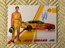 Joey Logano Signed Promo Hero Card Nascar Autographed 2021 picture