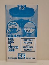 1955 New Haven Railroad Martha's Vineyard Nantucket Ferry Schedules Captain picture