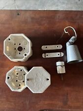 Vintage Porcelain Electrical Outlet Box Cleats Insulator FEDCO Redodot PARTS picture