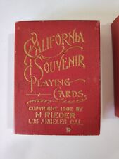 ANTIQUE 1907 M REIDER PLAYING CARDS CALIFORNIA SOUVENIR Case Only,  picture