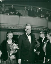 Opera at Blanche. The royal couple arrives at t... - Vintage Photograph 2323209 picture