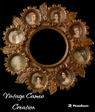 Antique Cameo Creation Victorian Ladies Wall Ornament VTG NO MIRROR 15.5” RARE picture