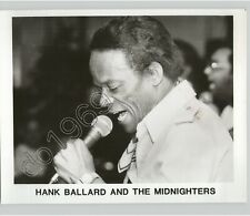R&B Singer Songwriter HANK BALLARD and The Midnights Singing 1985 Press Photo picture