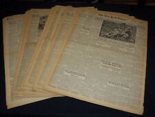 1944 NEW YORK TIMES SUNDAY SPORTS SECTION LOT OF 16 - WORLD SERIES - NTL 60 picture