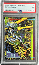 1993 Marvel Universe Silver Sable #6 PSA Graded Card MCU Spider-Man Venom picture