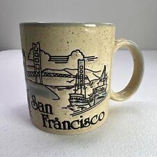 Vintage San Francisco Coffee Mug 1985 SMIWES Golden Gate Bridge Chinatown picture