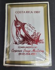 Vintage Playing Cards Gemaco Advertising Costa Rica 1997 Swordfish Fish NEW Box picture
