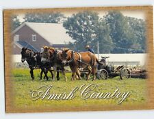 Postcard Tractor Amish Country Pennsylvania USA picture