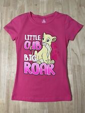 (Youth M) DISNEY Nala Little Cub Big Roar Shirt LION KING Pink Graphic Tee NWOT picture