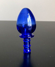 Vintage Avon Cobalt Blue Glass Cruet Decanter Bottle Stopper Only 2-3/4