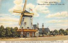 St. Louis, MO THE BEVO MILL Windmill Henry Dietz Gravois c1910s Vintage Postcard picture