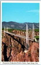 Postcard - Suspension Bridge from Visitors Center, Royal Gorge - Colorado picture