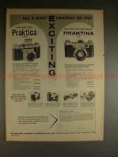 1957 Praktina FX & Praktica FX3 Camera Ad - Exciting picture