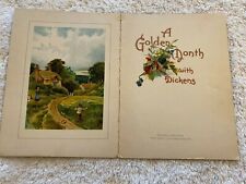 Charles Dickens, A Golden Month with 1911... The Hayes Lithographing Co. Antique picture