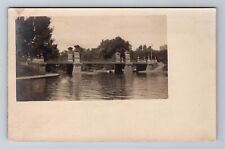 Boston MA-Massachusetts, RPPC: Bridge PM: Mattapan Station, Vintage Postcard picture