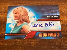 Leslie Bibb Christine Everhart 2010 Marvel Iron Man 2 Autograph Card A3 EX READ picture