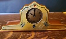 Early Art Deco Shades of Orange Vintage Celluloid Dresser Clock* picture