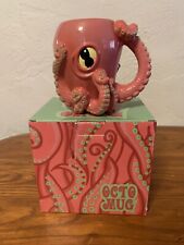 Octo Mug by Plug 2013 Pink Octopus Ceramic Coffee Cup, Tiki Bar picture