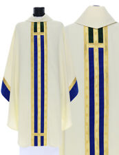 Cream Gothic Chasuble with stole Vestment Casulla Crema Casula Kasel 065AKNZ27g picture